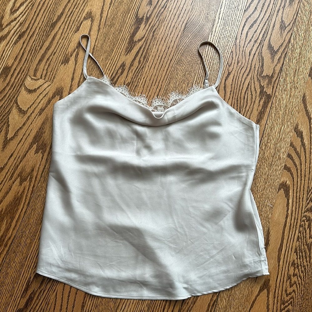 Abercrombie satin cowl neck tank